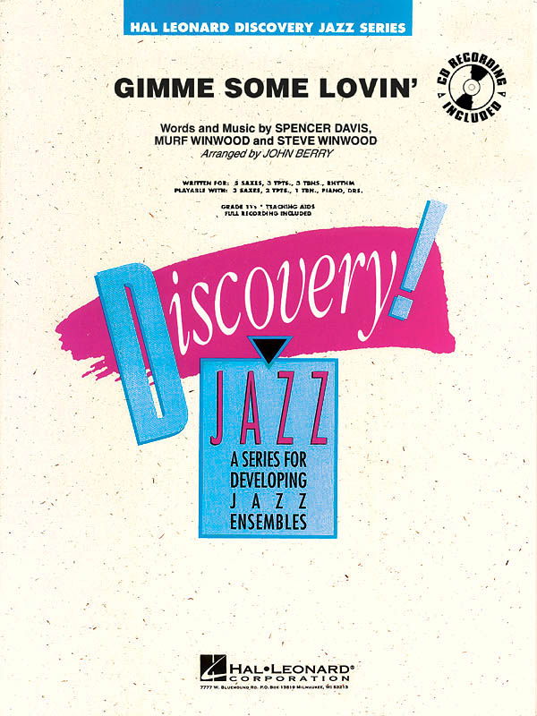 Winwood: Gimme Some Lovin': Jazz Ensemble: Score & Parts