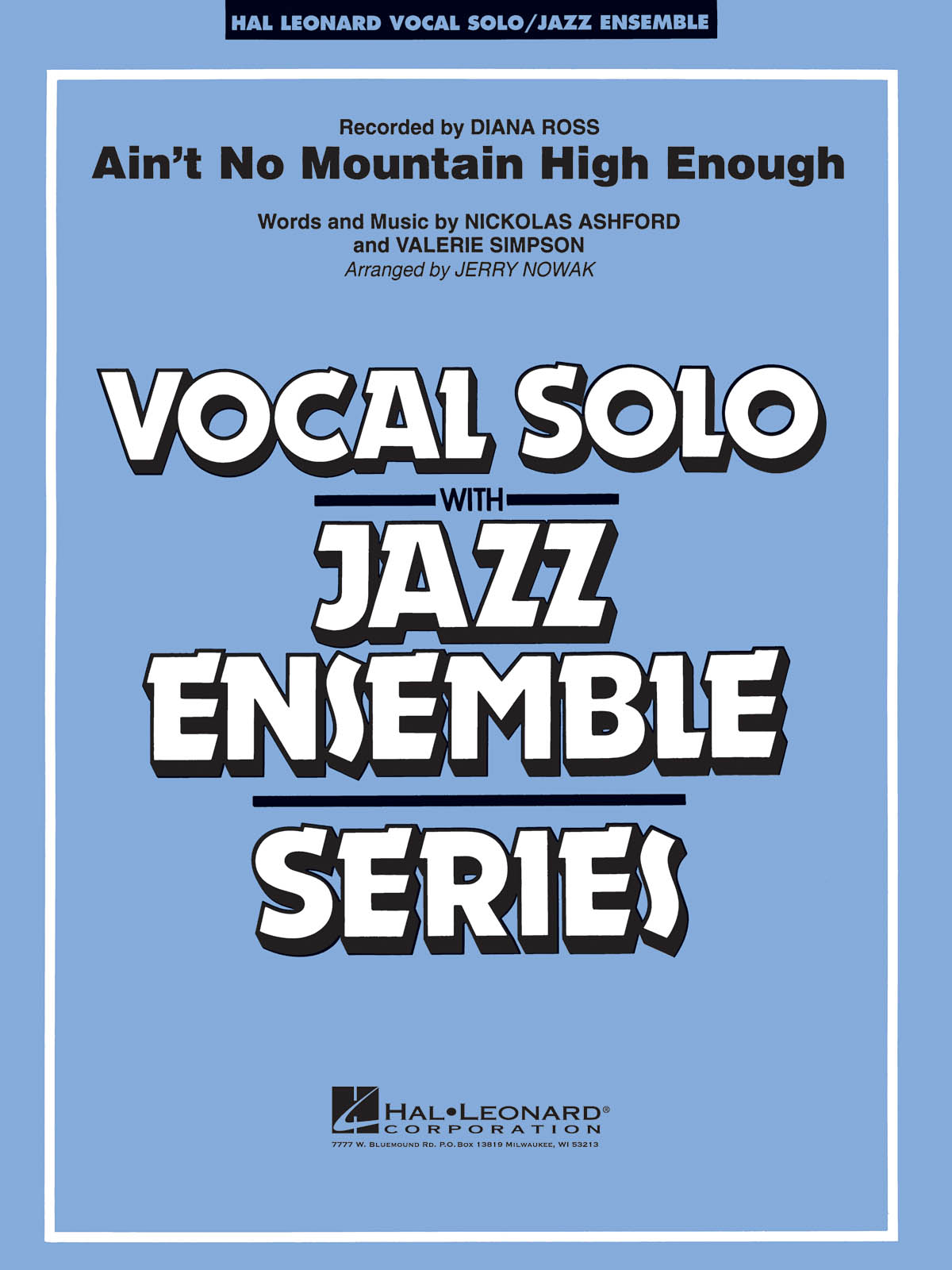 Diana Ross: Ain't No Mountain High Enough: Jazz Ensemble and Vocal: Score and
