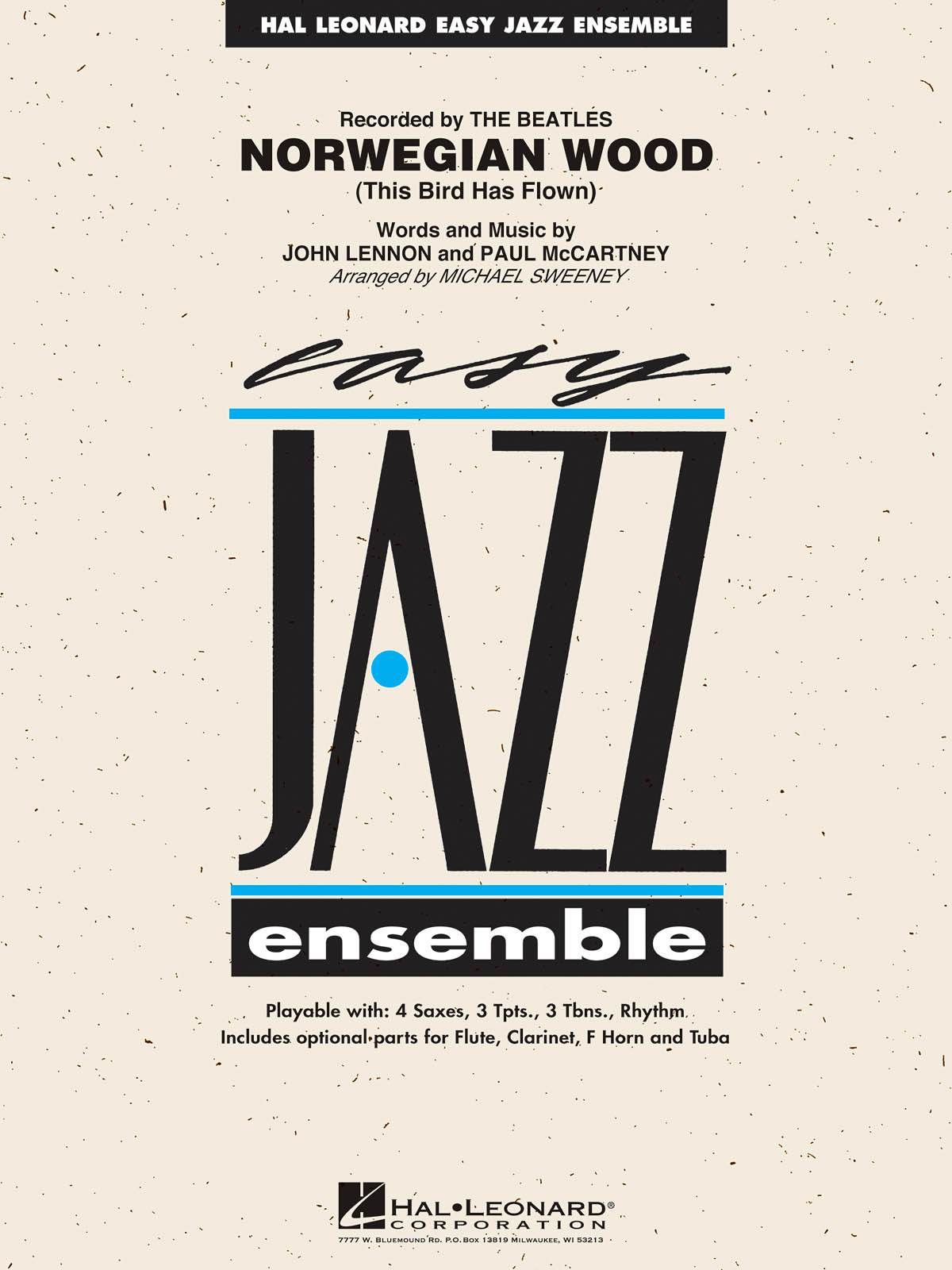John Lennon: Norwegian Wood: Jazz Ensemble: Score