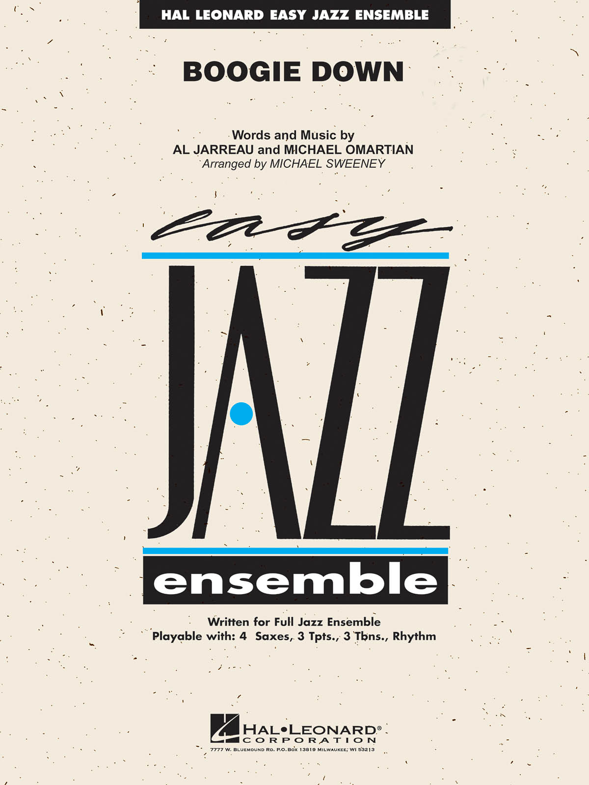Al Jarreau Michael Omartian: Boogie Down: Jazz Ensemble: Score  Parts & Audio