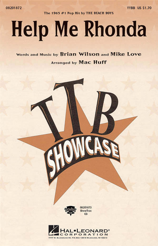 Brian Wilson Mike Love: Help Me Rhonda: Lower Voices a Cappella: Vocal Score