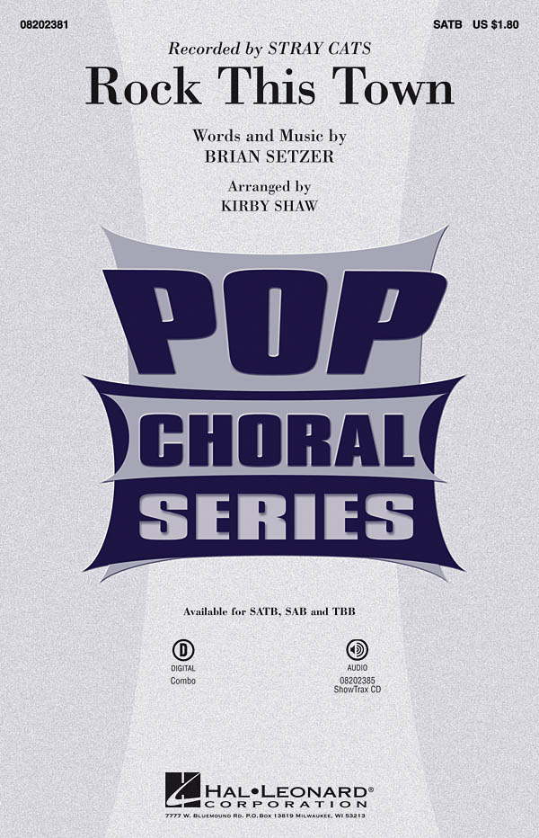 Brian Setzer: Rock This Town: Mixed Choir a Cappella: Vocal Score