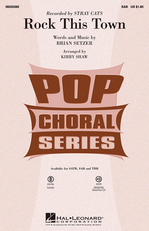 Brian Setzer: Rock This Town: Mixed Choir a Cappella: Vocal Score