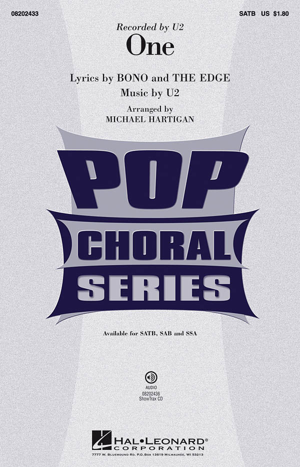 U2: One: Mixed Choir and Piano/Organ: Vocal Score
