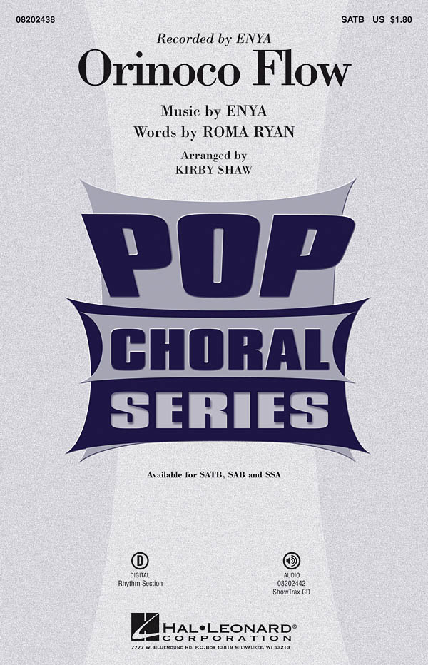 Enya: Orinoco Flow: Mixed Choir and Piano/Organ: Vocal Score
