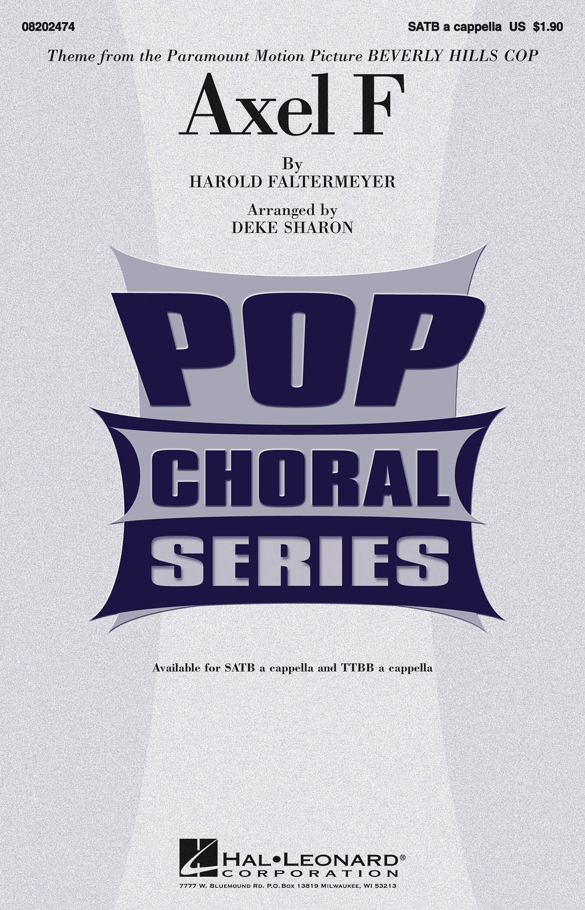 Harold Faltermeyer: Axel F (from Beverly Hills Cop): Mixed Choir a Cappella: