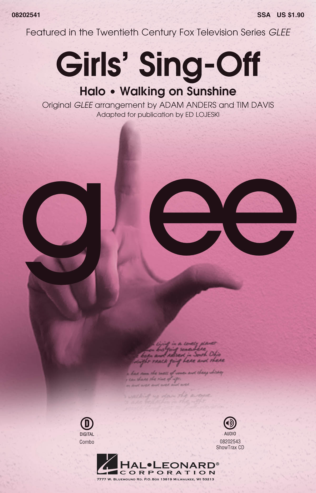 Glee Cast: Girls' Sing-Off: Upper Voices and Piano/Organ: Vocal Score