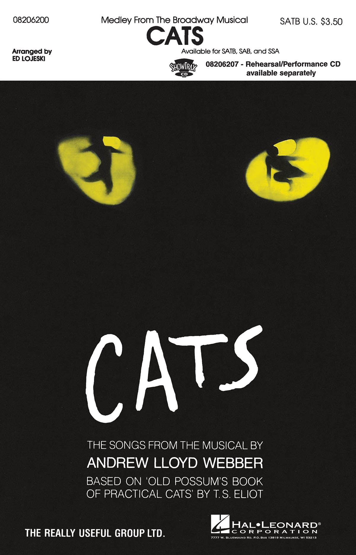 Andrew Lloyd Webber T.S. Eliot: Cats (Medley): Mixed Choir a Cappella: Vocal