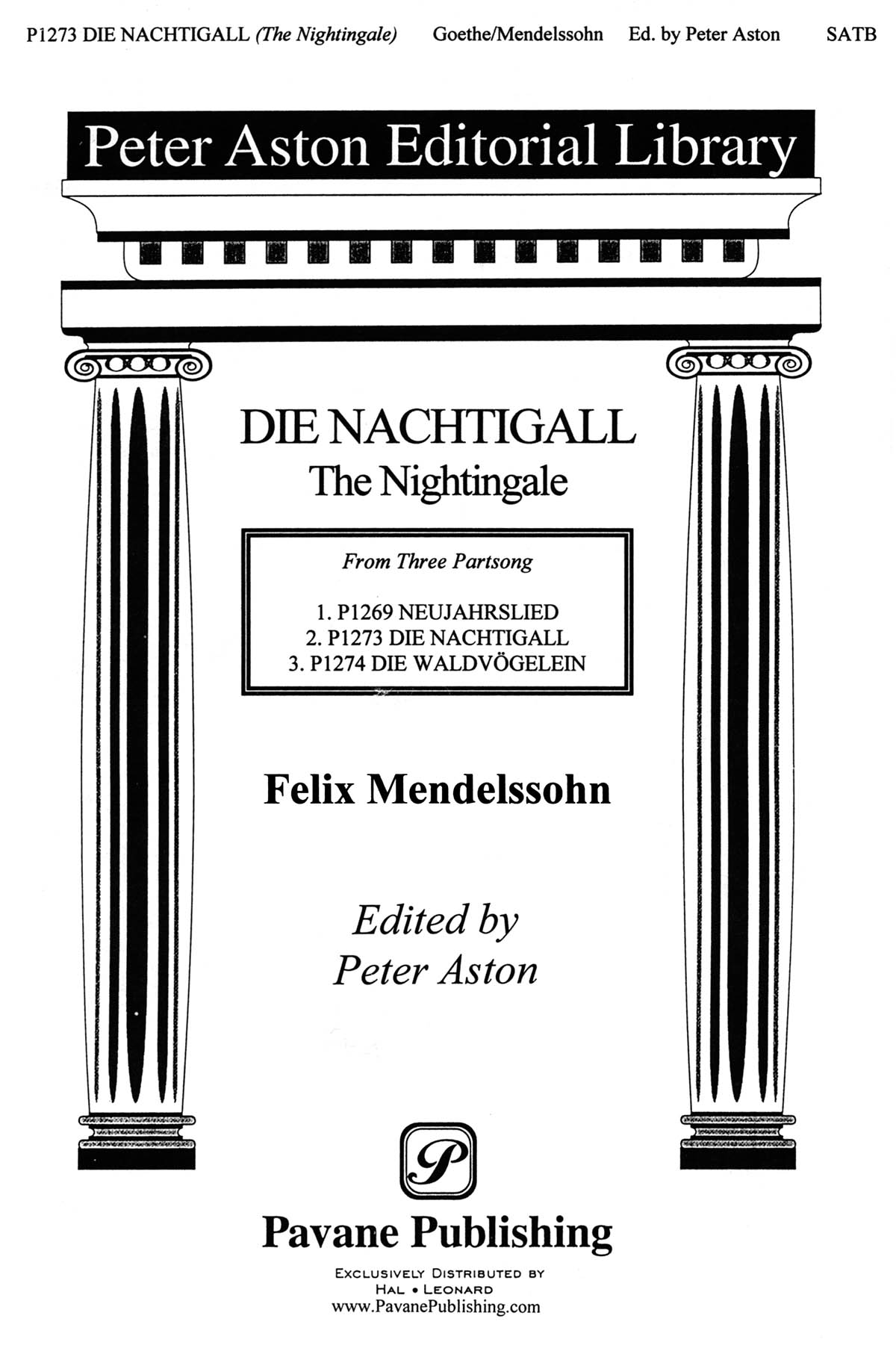 Felix Mendelssohn Bartholdy: The Nightingale: Mixed Choir a Cappella: Vocal