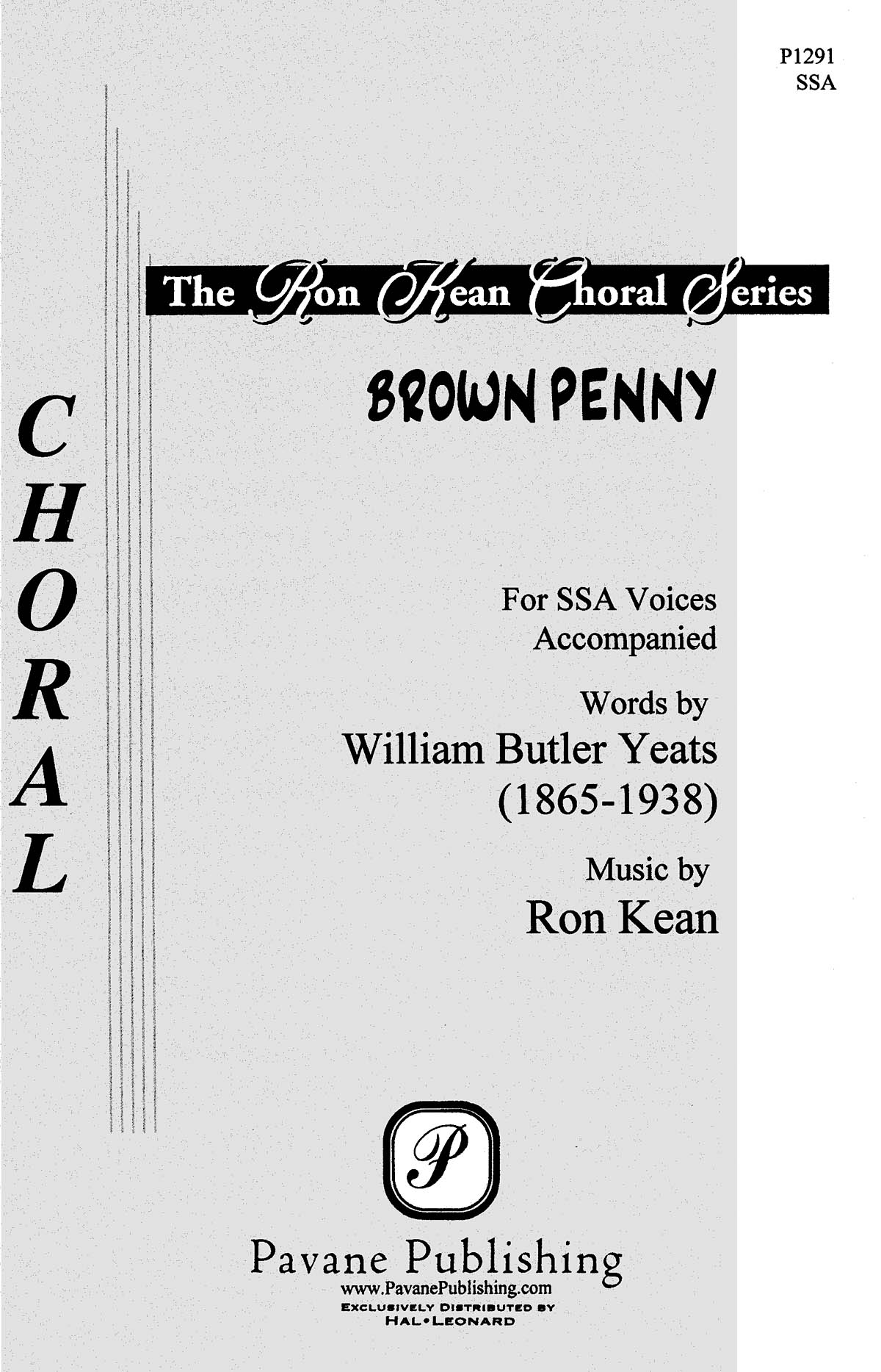 Ron Kean: Brown Penny: Upper Voices a Cappella: Vocal Score