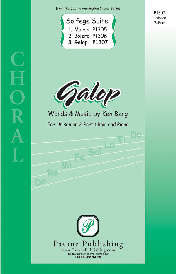 Ken Berg: Galop Solfege Suite: Upper Voices and Piano/Organ: Vocal Score