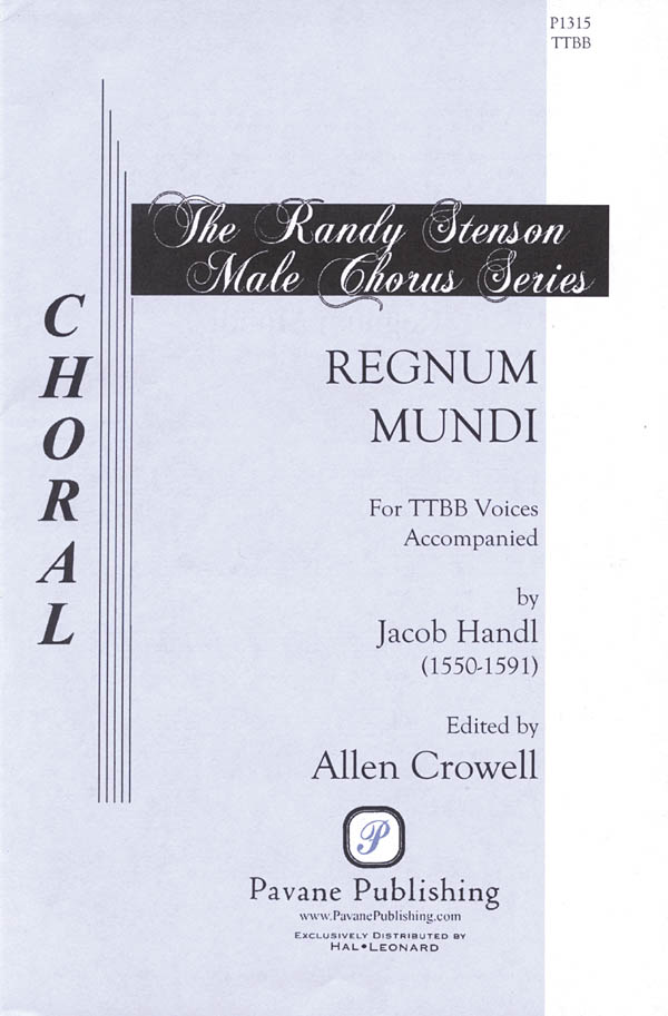 Jacob Handl: Regnum Mundi: Lower Voices a Cappella: Vocal Score