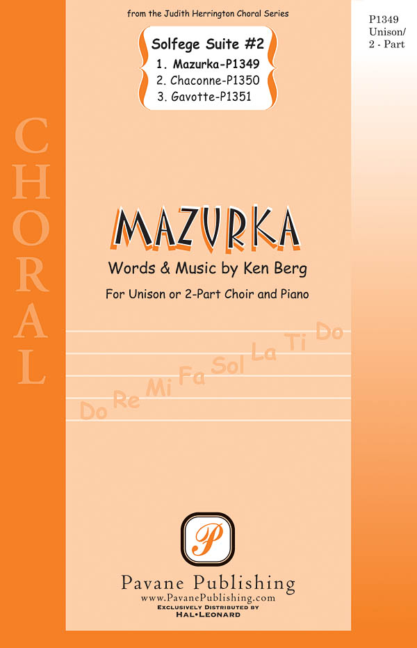 Ken Berg: Mazurka: Unison or 2-Part Choir: Vocal Score