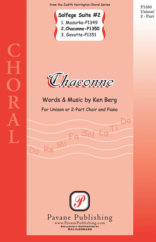 Ken Berg: Chaconne: 2-Part Choir: Vocal Score