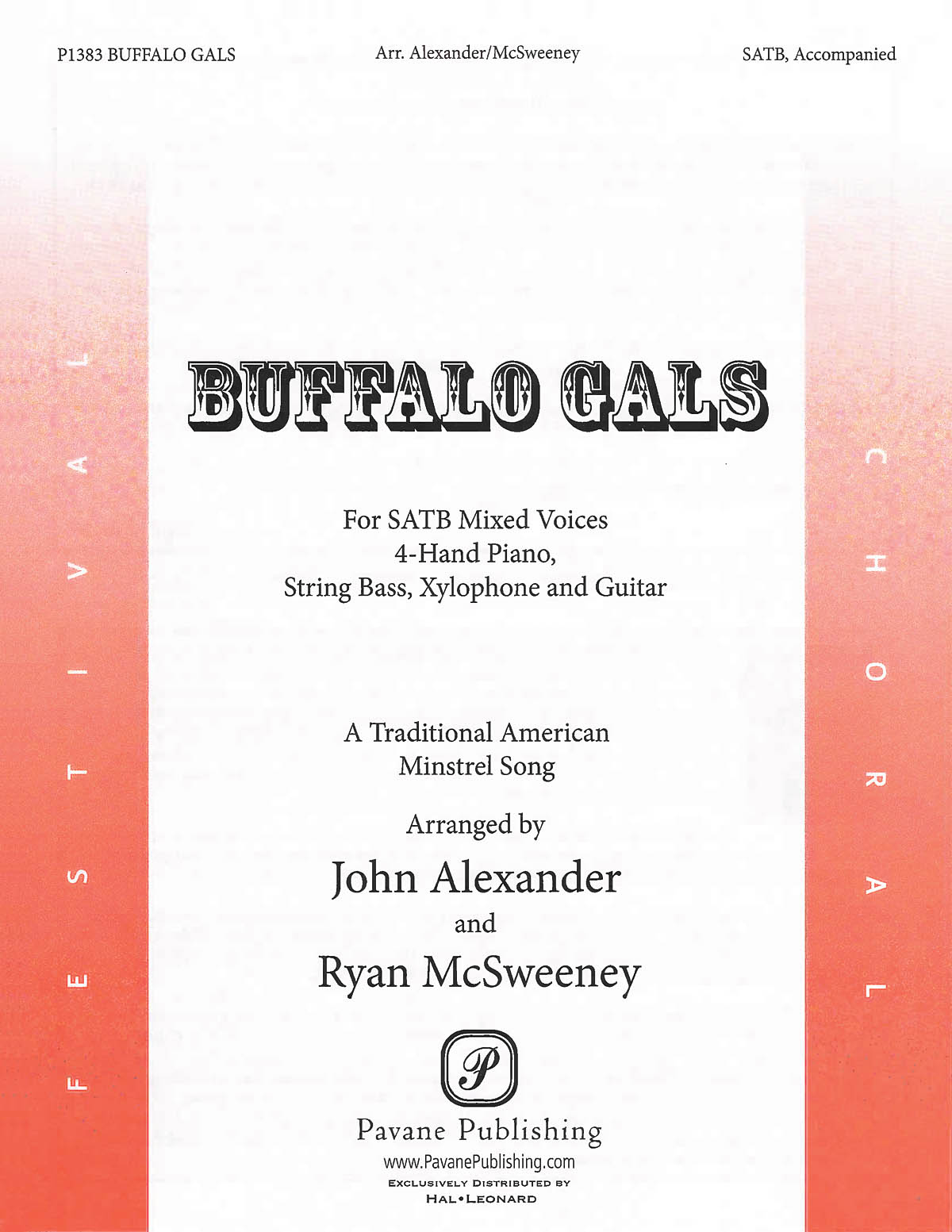 Buffalo Gals: SATB: Vocal Score