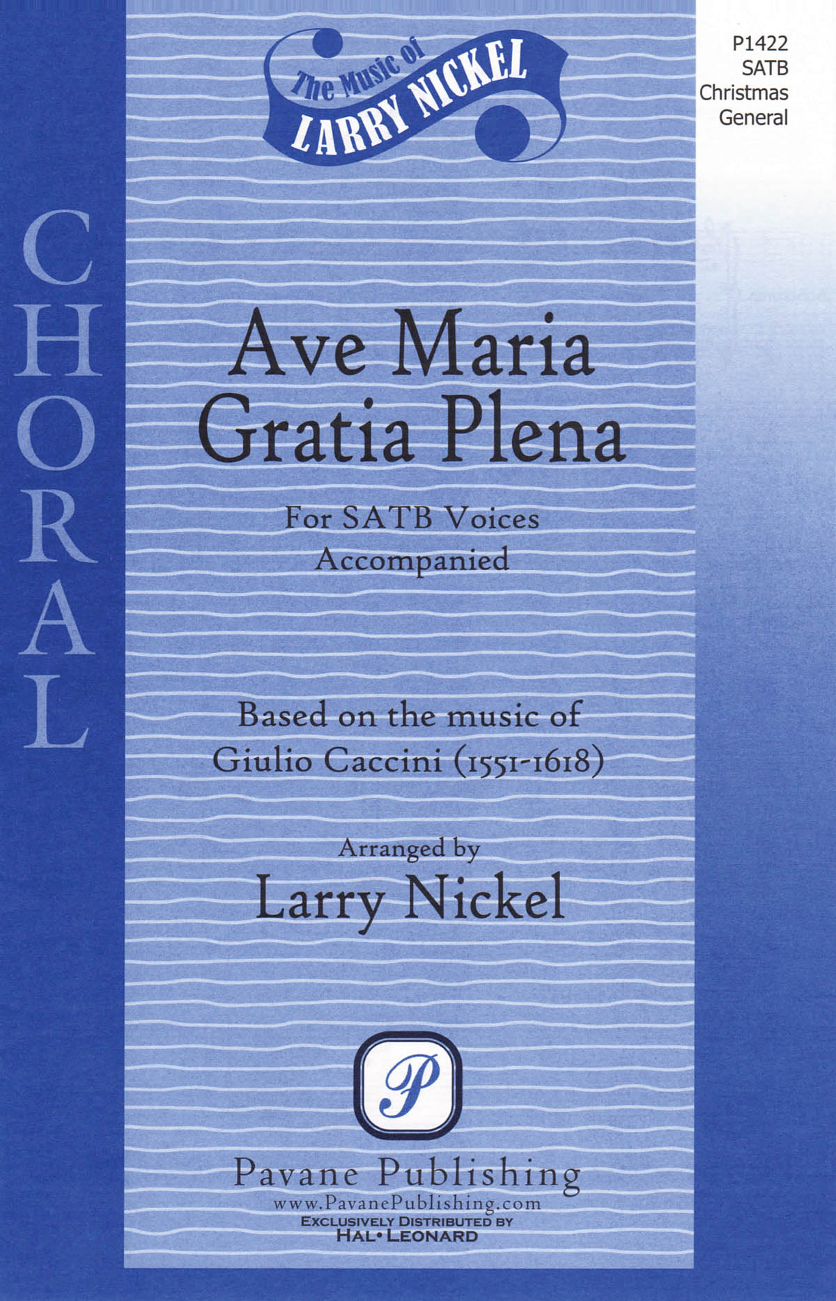Giulio Caccini: Ave Maria Gratia Plena: SATB: Vocal Score
