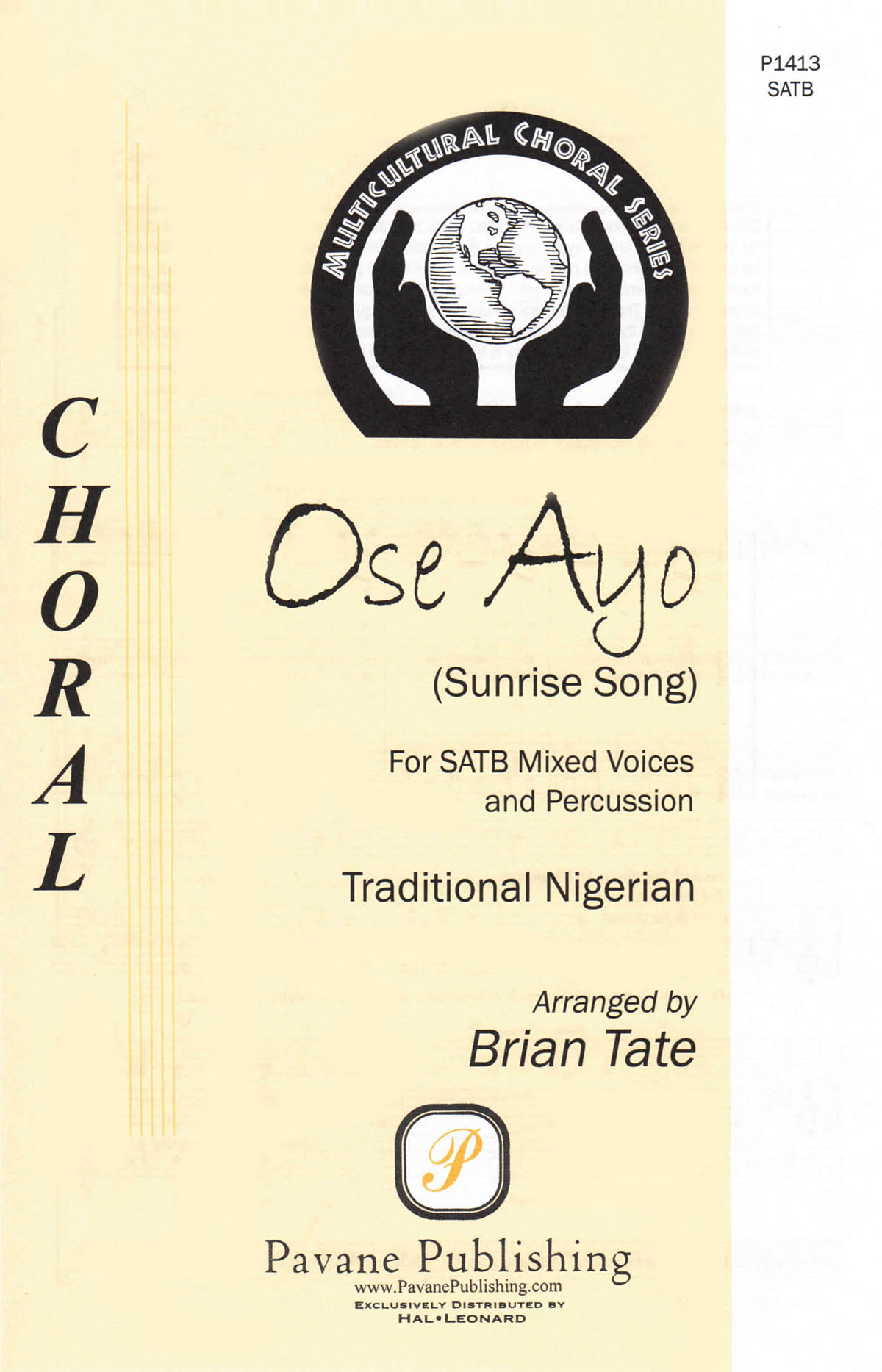 Traditional: Ose Ayo: SATB: Vocal Score