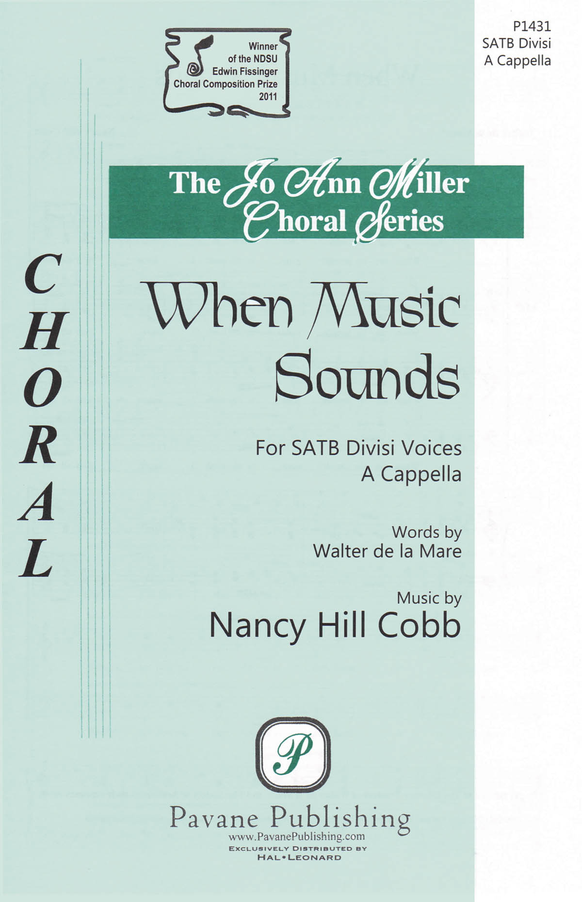 Nancy Hill Cobb: When Music Sounds: SATB: Vocal Score