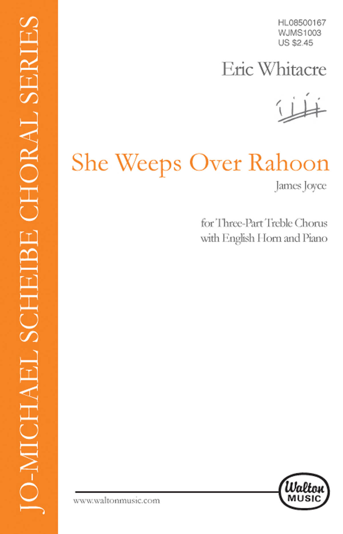 Eric Whitacre James Joyce: She Weeps Over Rahoon: SSA: Vocal Score