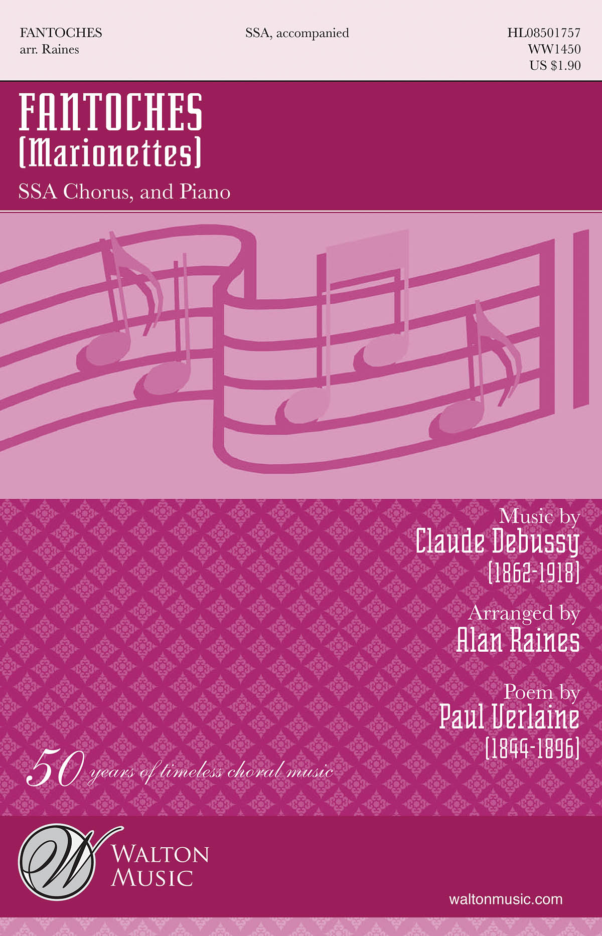 Claude Debussy: Fantoches: SSA: Vocal Score
