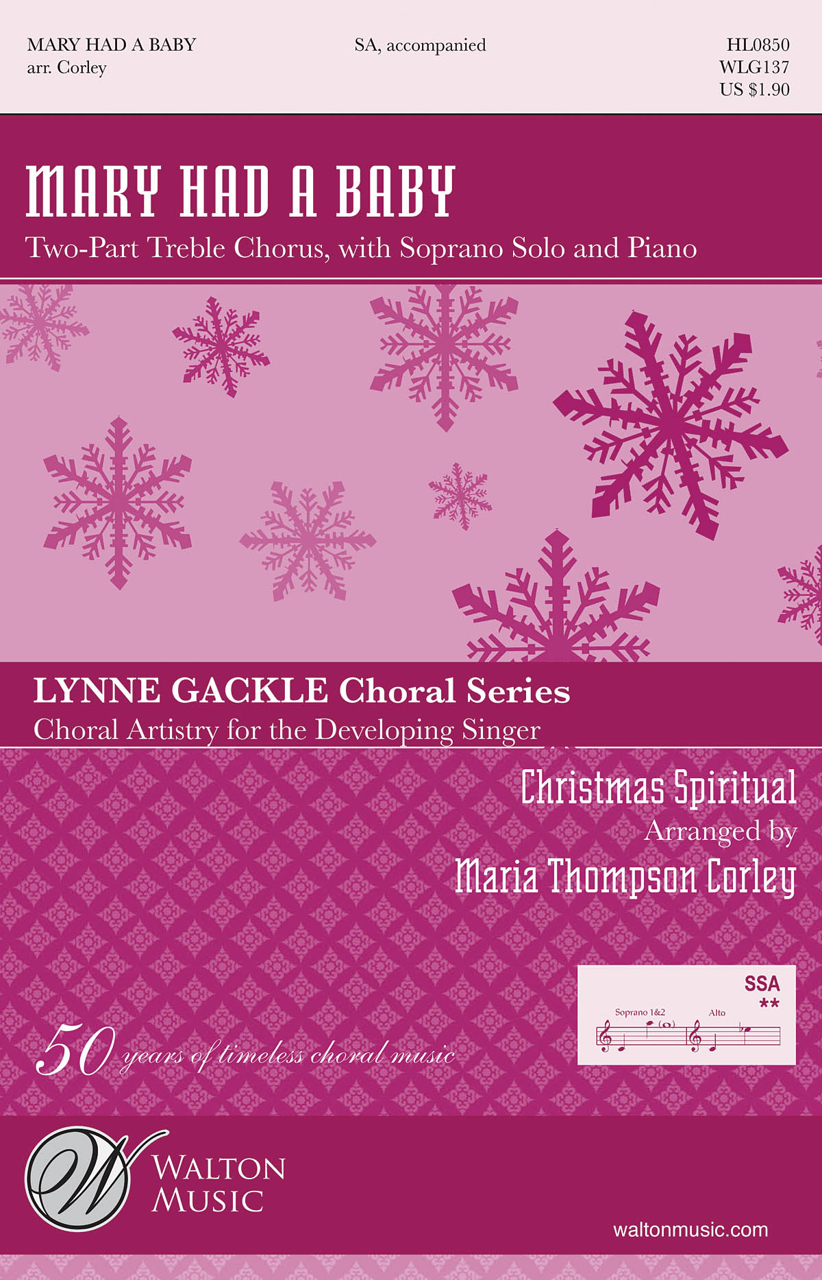 Traditional: Mary Had a Baby: 2-Part Choir: Vocal Score
