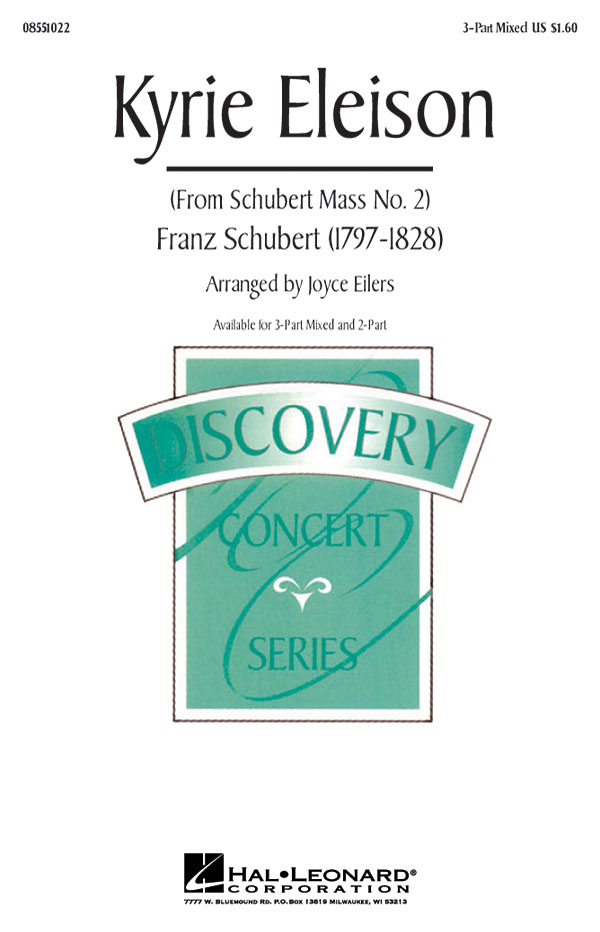 Franz Schubert: Kyrie Eleison: 3-Part Choir: Vocal Score