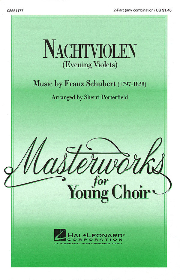 Franz Schubert Johann Mayrhofer: Nachtviolen: 2-Part Choir: Vocal Score