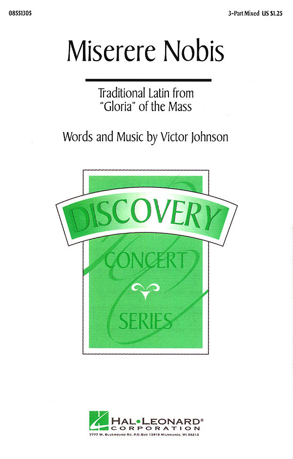 Victor C. Johnson: Miserere Nobis: 3-Part Choir: Vocal Score