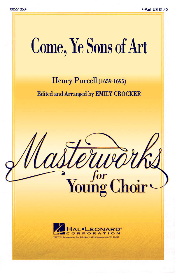 Henry Purcell: Come  Ye Sons of Art: 2-Part Choir: Vocal Score