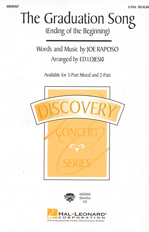 Joe Raposo: The Graduation Song (Ending of the Beginning): 2-Part Choir: Vocal