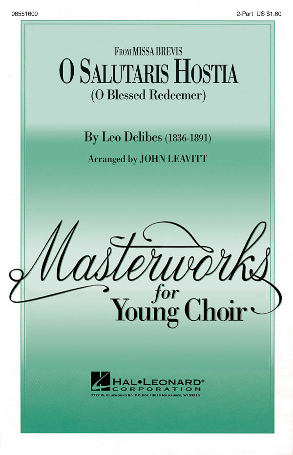 Léo Delibes: O Salutaris Hostia (from Missa Brevis): 2-Part Choir: Vocal Score