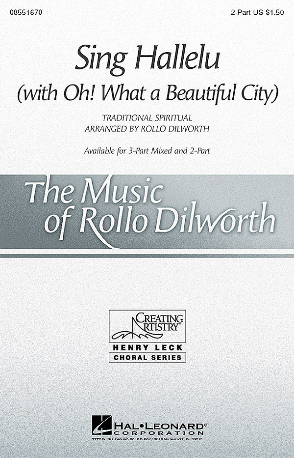 Rollo Dilworth: Sing Hallelu: 2-Part Choir: Vocal Score