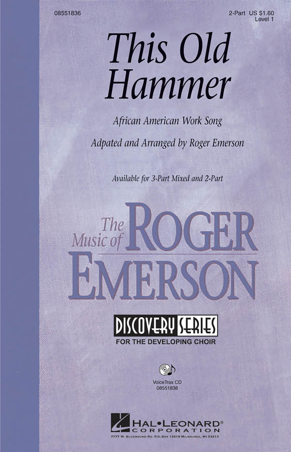 This Old Hammer: 2-Part Choir: Vocal Score