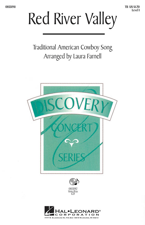 Red River Valley: TB: Vocal Score