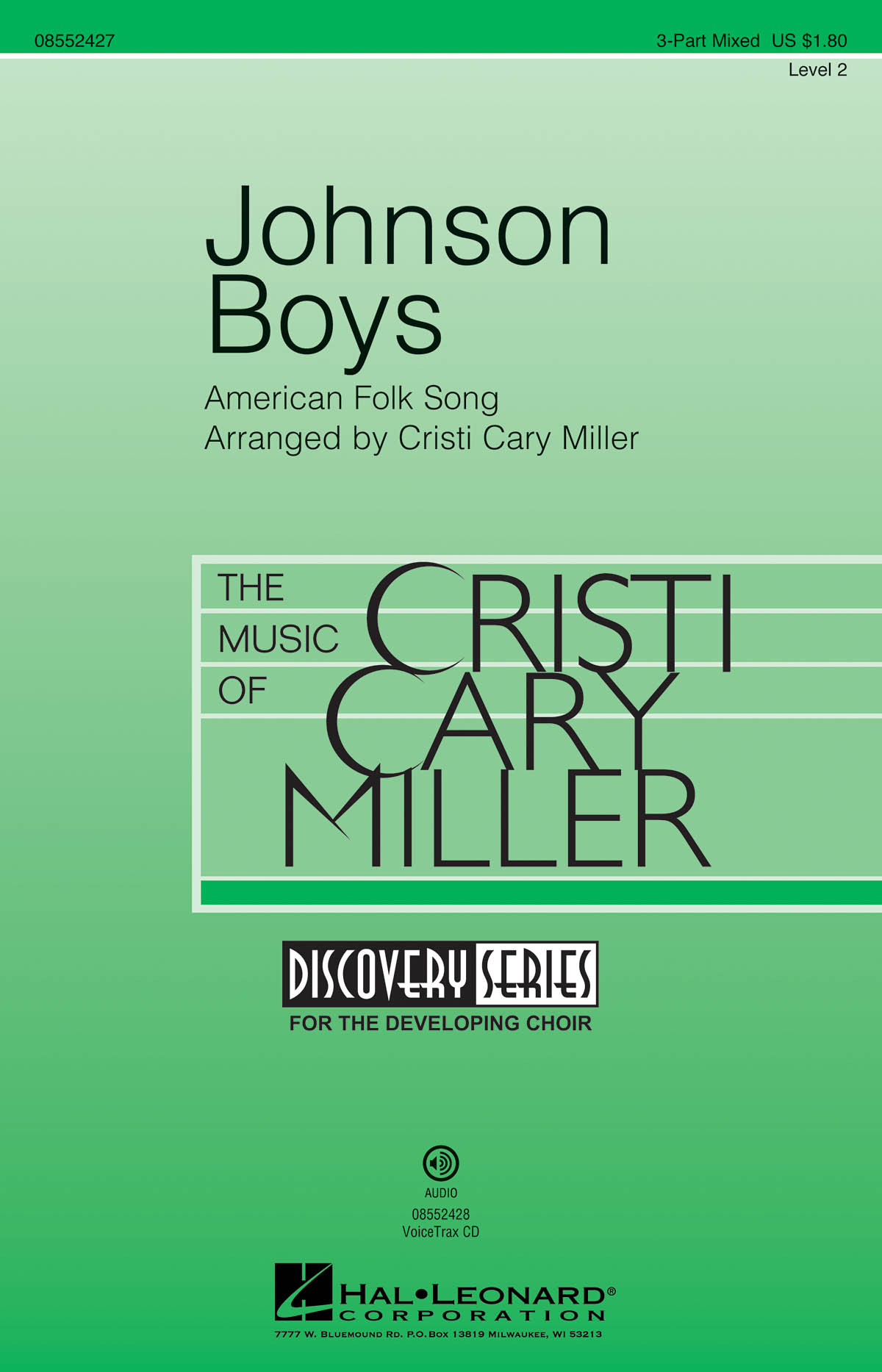 Traditional: Johnson Boys: 3-Part Choir: Vocal Score