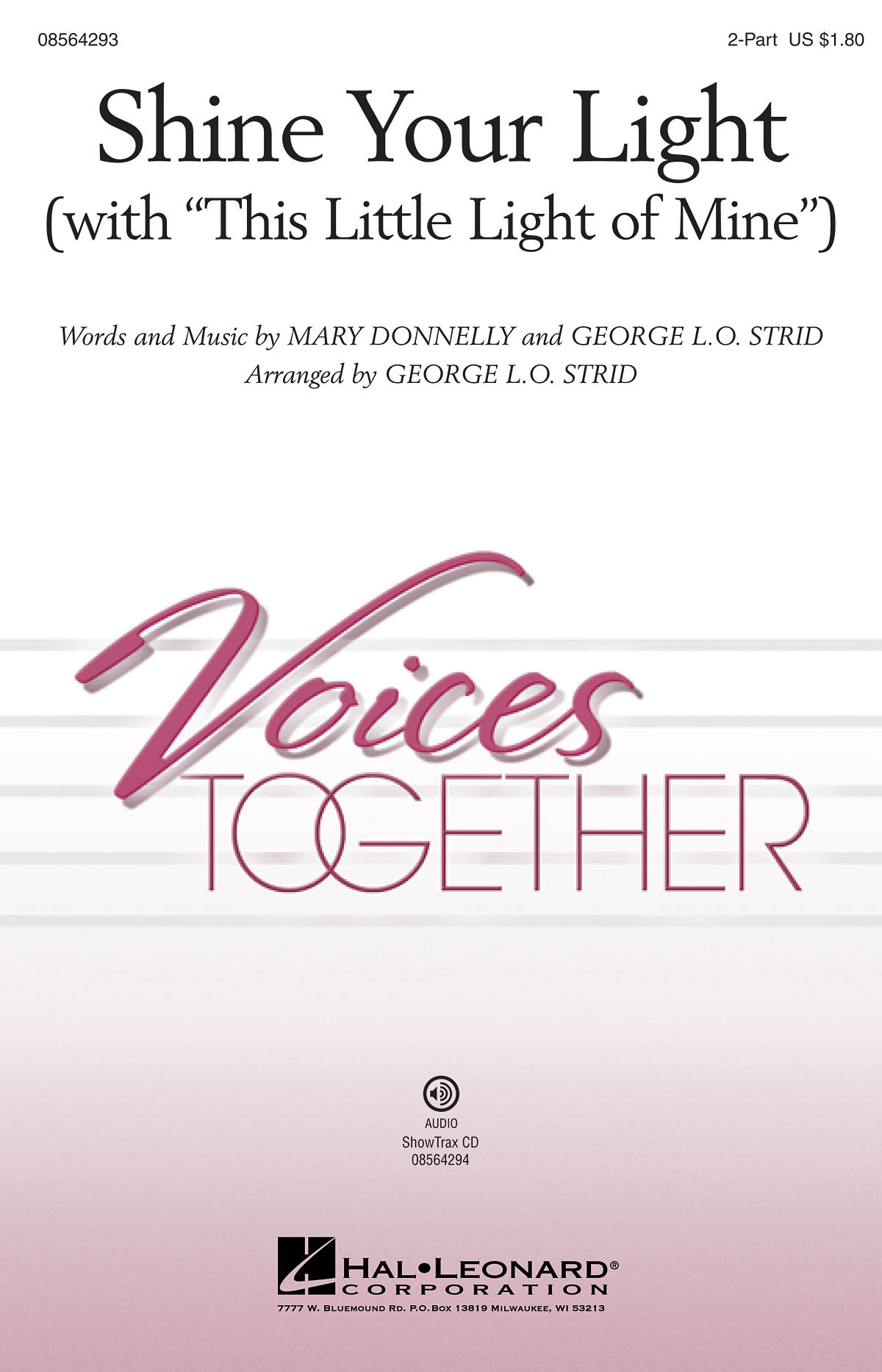 Mary Donnelly: Shine Your Light: 2-Part Choir: Vocal Score