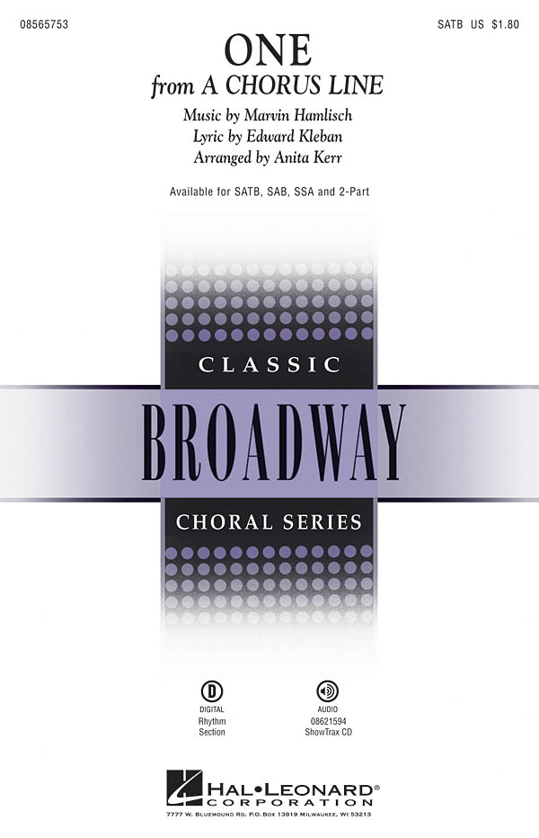 Edward Kleban Marvin Hamlisch: One (from: A Chorus Line): SATB: Vocal Score