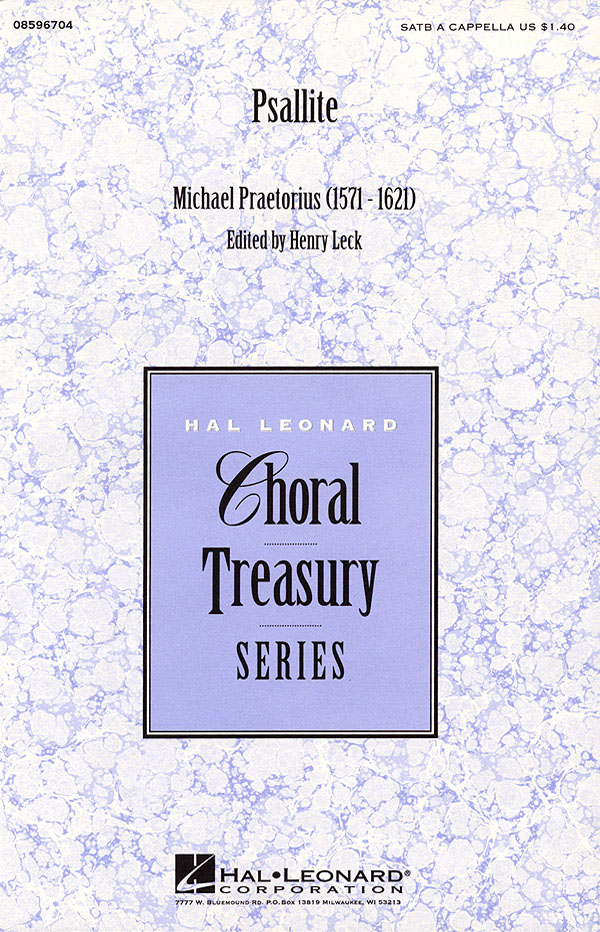 Michael Praetorius: Psallite: SATB: Vocal Score