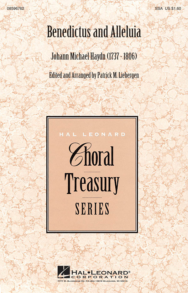 Johann Michael Haydn: Benedictus and Alleluia: SSA: Vocal Score