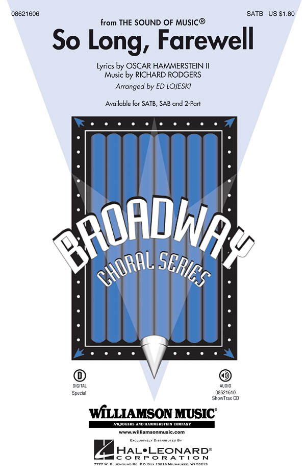 Richard Rodgers: So Long  Farewell: SATB: Vocal Score