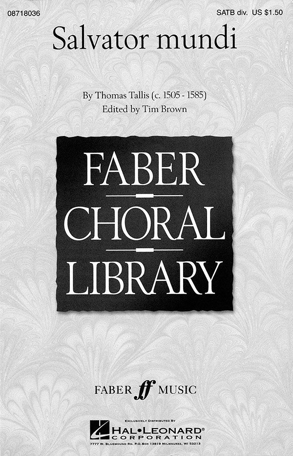 Thomas Tallis: Salvator Mundi: SATB: Vocal Score