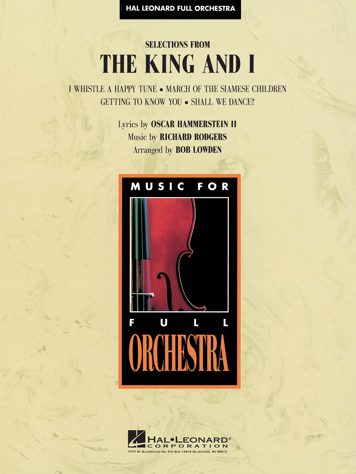 Selections from The King and I: Orchestra: Score