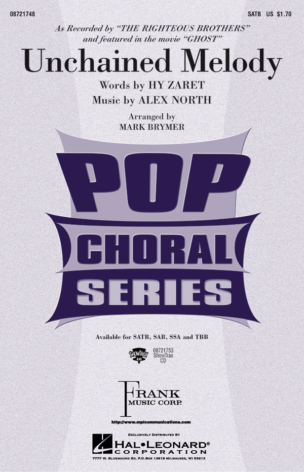 Alex North Hy Zaret: Unchained Melody: SATB: Vocal Score