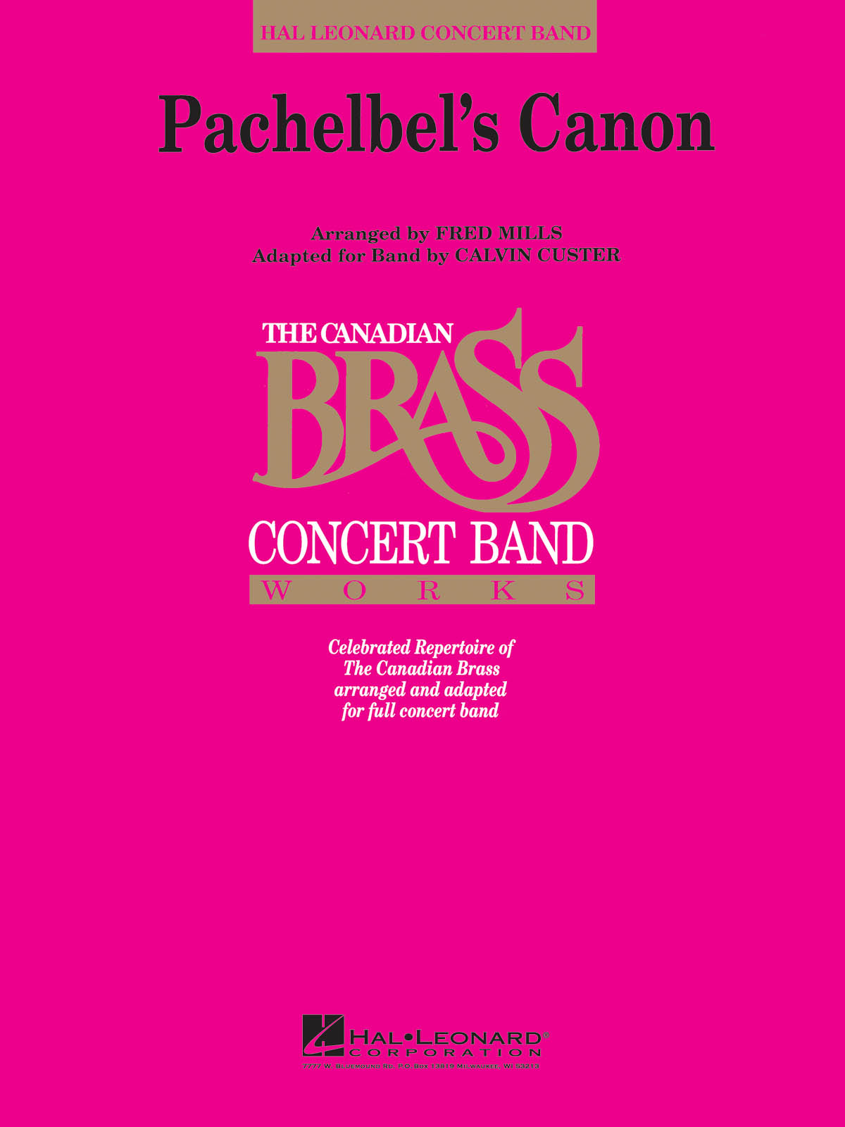 Johann Pachelbel: Pachelbel's Canon: Concert Band: Score & Parts