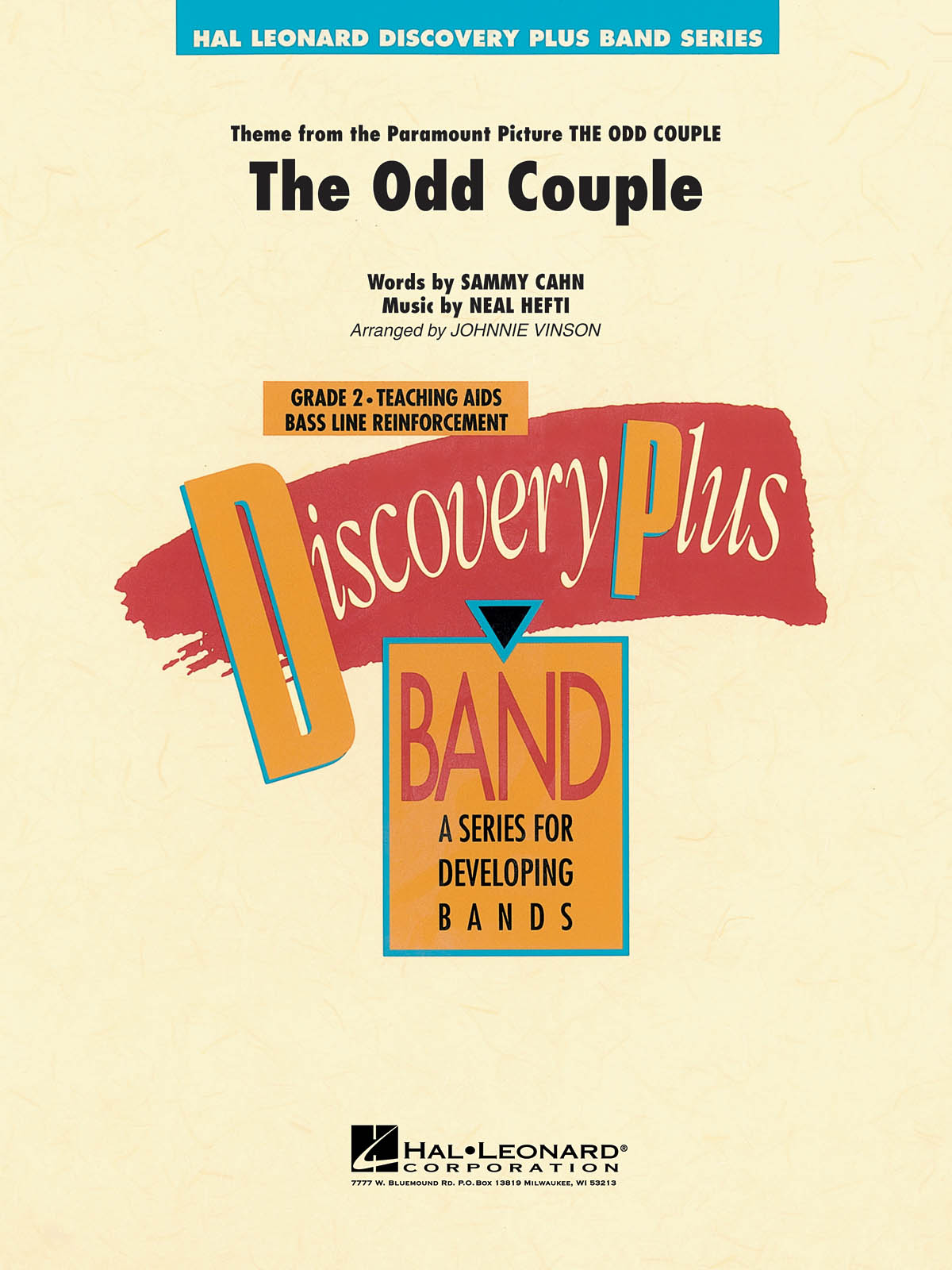 Neal Hefti Sammy Cahn: The Odd Couple: Concert Band: Score