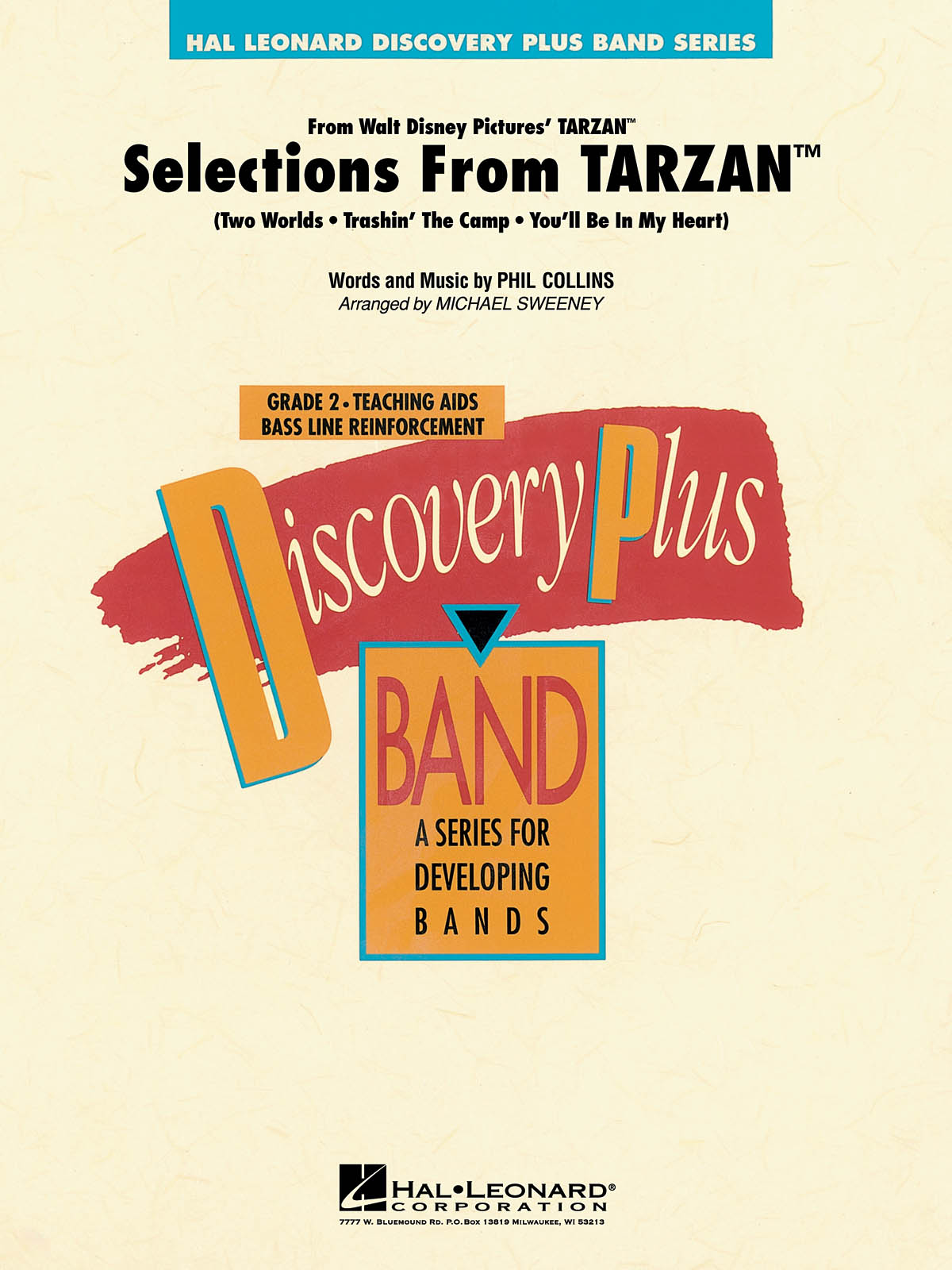 Phil Collins: Selections from Tarzan: Concert Band: Score & Parts