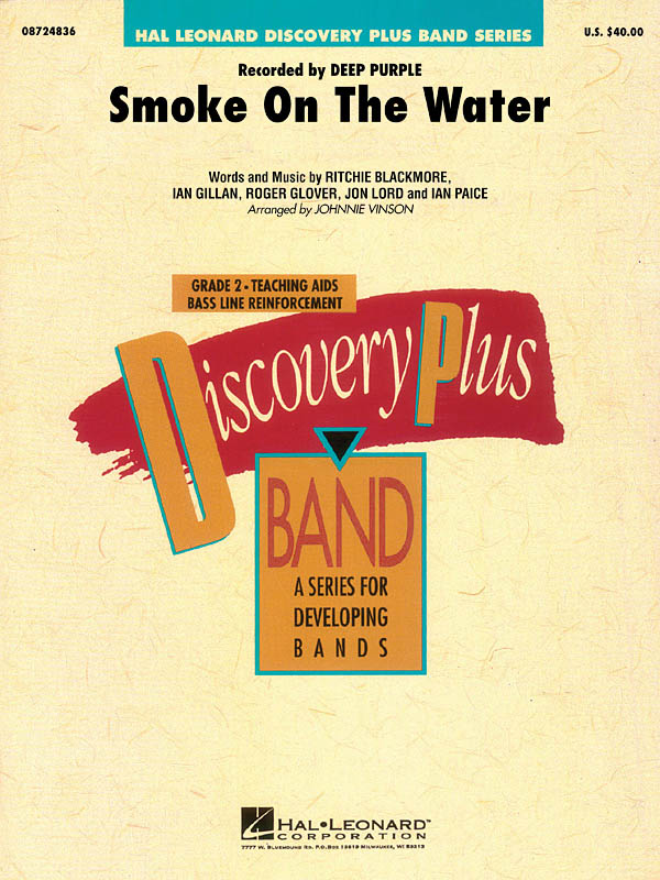 Deep Purple: Smoke on the Water: Concert Band: Score & Parts