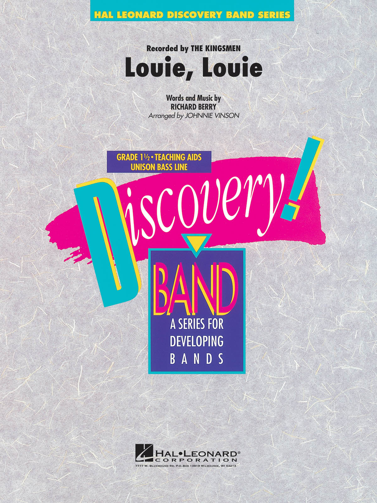 Richard Berry: Louie  Louie: Concert Band: Score & Parts