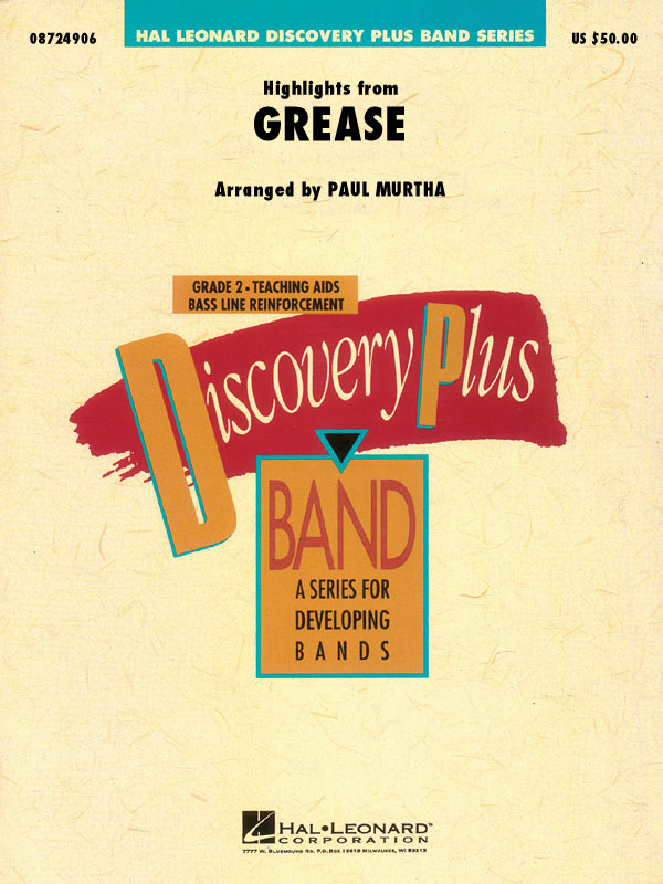 Warren Casey: Highlights from Grease: Concert Band: Score & Parts