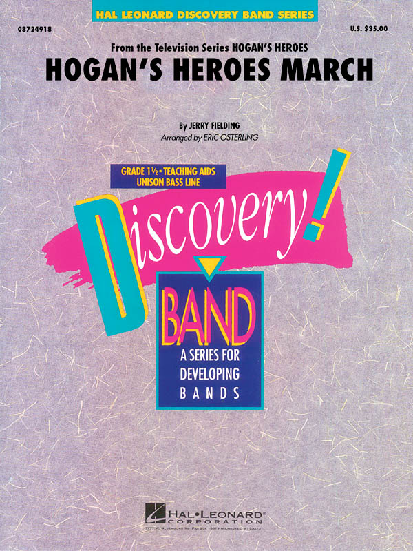 Jerry Fielding: Hogan's Heroes March: Concert Band: Score & Parts